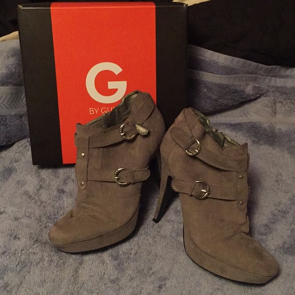 guess suede ankle boots